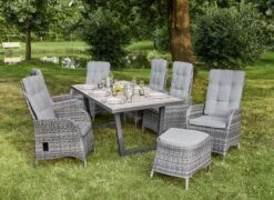 LC Garden Bailado Gartensessel Geflecht/Polyester Omega Grau/Grau -Garten Paradies Verkauf lc garden bailado verstellsessel geflecht polster omega grau grau 1248239 7