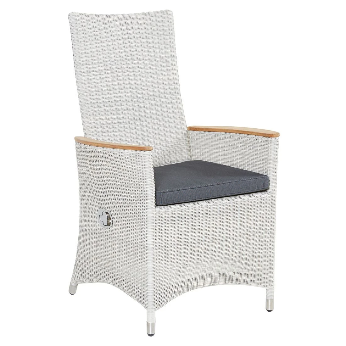 LC Garden Chelsea Gartenmöbel-Set 8-tlg. Tisch 180/280x100cm White Wash/Anthrazit 2 LC Garden Chelsea Gartenmöbel-Set 8-tlg. Tisch 180/280x100cm White Wash/Anthrazit – Bild 2