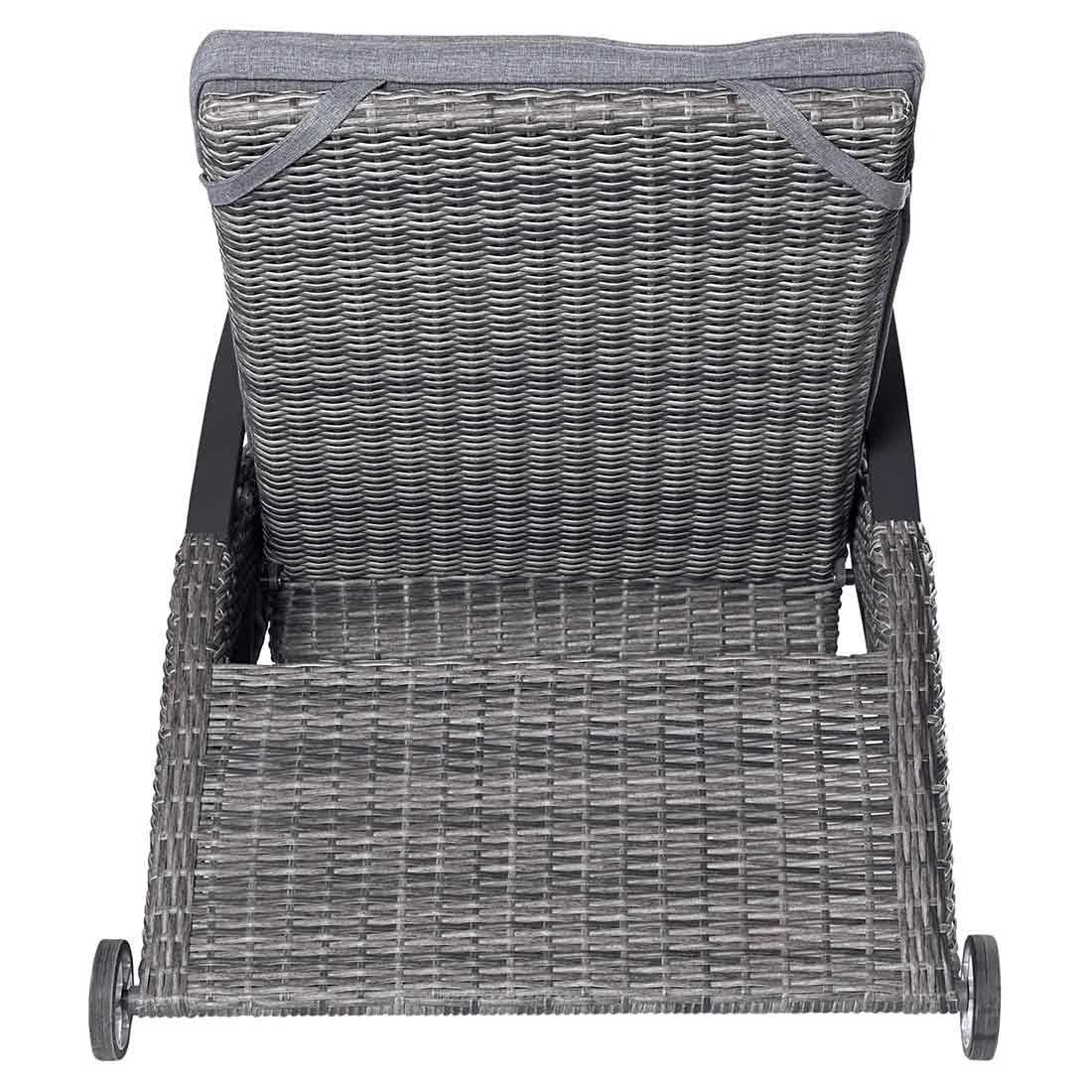 LC Garden Komido Gartenliege Aluminium/Geflecht Anthrazit/Omega Grau 4 LC Garden Komido Gartenliege Aluminium/Geflecht Anthrazit/Omega Grau – Bild 4