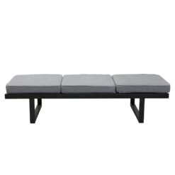 LC Garden Sondrino Gartensofa Aluminium/Polyester Schwarz/Grau -Garten Paradies Verkauf lc garden sondrino 3 sitzersofa 202x70cm aluminium polyester 1433677 9