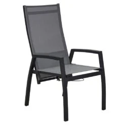 LC Garden Sondrino Gartenstuhl Aluminium/Textilene Schwarz Matt/Grau -Garten Paradies Verkauf lc garden sondrino gartenstuhl aluminium textilene 1433028 5