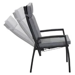 LC Garden Sondrino Gartenstuhl Aluminium/Textilene Schwarz Matt/Grau -Garten Paradies Verkauf lc garden sondrino gartenstuhl aluminium textilene 1433028 6