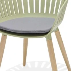 LifestyleGarden Nassau Gartensessel Eukalyptus/Kunststoff Inkl. Sitzkissen Teaklook/Salbeigrün -Garten Paradies Verkauf lifestylegarden nassau gartensessel eukalyptus kunststoff inkl sitzkissen 1482396 4