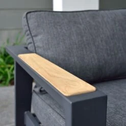 LifestyleGarden Palau Gartensofa 228cm Aluminium/Olefin Dunkelgrau -Garten Paradies Verkauf lifestylegarden palau 3 sitzersofa 228cm aluminium olefin dunkelgrau 1204008 3