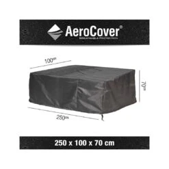 AeroCover Schutzhülle Für Loungesofa/2 Loungesessel 250x100x70cm Polyester Uni Anthrazit -Garten Paradies Verkauf loungebankhulle 250x100x70cm 8