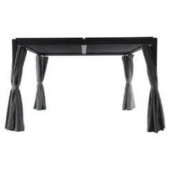 MWH Kiosko Gartenpergola 360cm Aluminium/Polyester Anthrazit 13 MWH Kiosko Gartenpergola 360cm Aluminium/Polyester Anthrazit -Garten Paradies Verkauf mwh kiosko pavillon 360cm aluminium polyester 1352376 3