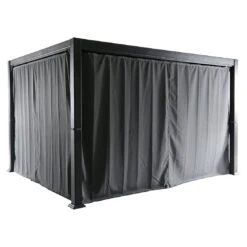 MWH Kiosko Gartenpergola 360cm Aluminium/Polyester Anthrazit 15 MWH Kiosko Gartenpergola 360cm Aluminium/Polyester Anthrazit -Garten Paradies Verkauf mwh kiosko pavillon 360cm aluminium polyester 1352376 5