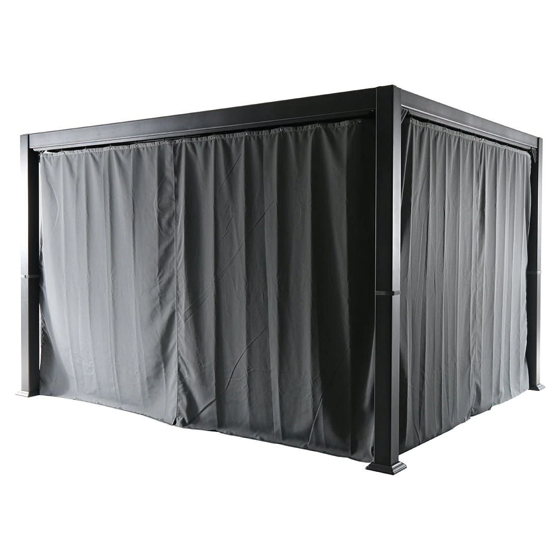 MWH Kiosko Gartenpergola 360cm Aluminium/Polyester Anthrazit 6 MWH Kiosko Gartenpergola 360cm Aluminium/Polyester Anthrazit – Bild 6