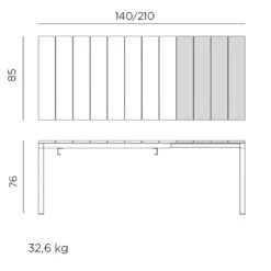 Nardi Rio Ausziehtisch 140/210x85x76 Aluminium/Kunststoff Anthrazit 14 Nardi Rio Ausziehtisch 140/210x85x76 Aluminium/Kunststoff Anthrazit -Garten Paradies Verkauf nardi rio ausziehtisch 140 210x85x76 alu kunststoff anthrazit 1008417 3