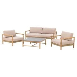OUTLIV. Berga Loungeset 4-tlg. Rope/Akazie Taupe -Garten Paradies Verkauf outliv bergen lounge set rope taupe akazie teak look 1267500 3