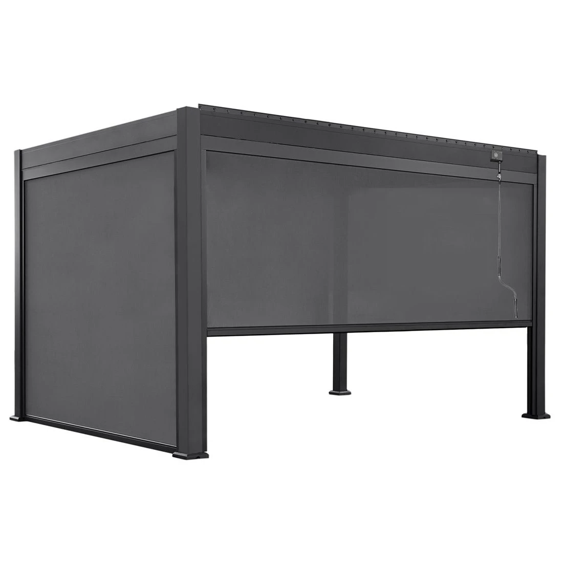 OUTLIV. Bio Santorini Gartenpergola 300x400cm Mit Seitenteile Aluminium Anthrazit 1 OUTLIV. Bio Santorini Gartenpergola 300x400cm Mit Seitenteile Aluminium Anthrazit