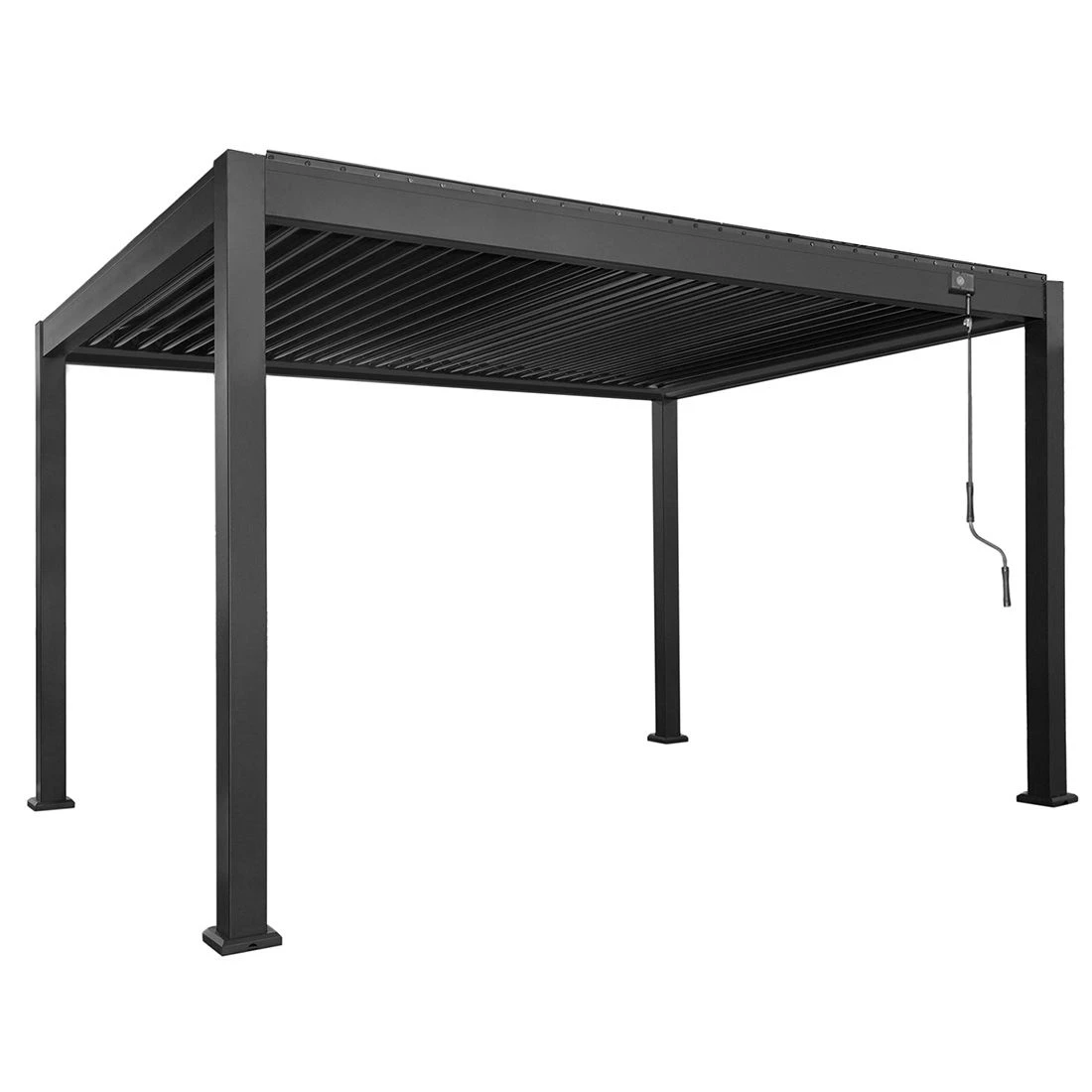 OUTLIV. Bio Santorini Gartenpergola 300x400cm Mit Seitenteile Aluminium Anthrazit 2 OUTLIV. Bio Santorini Gartenpergola 300x400cm Mit Seitenteile Aluminium Anthrazit – Bild 2