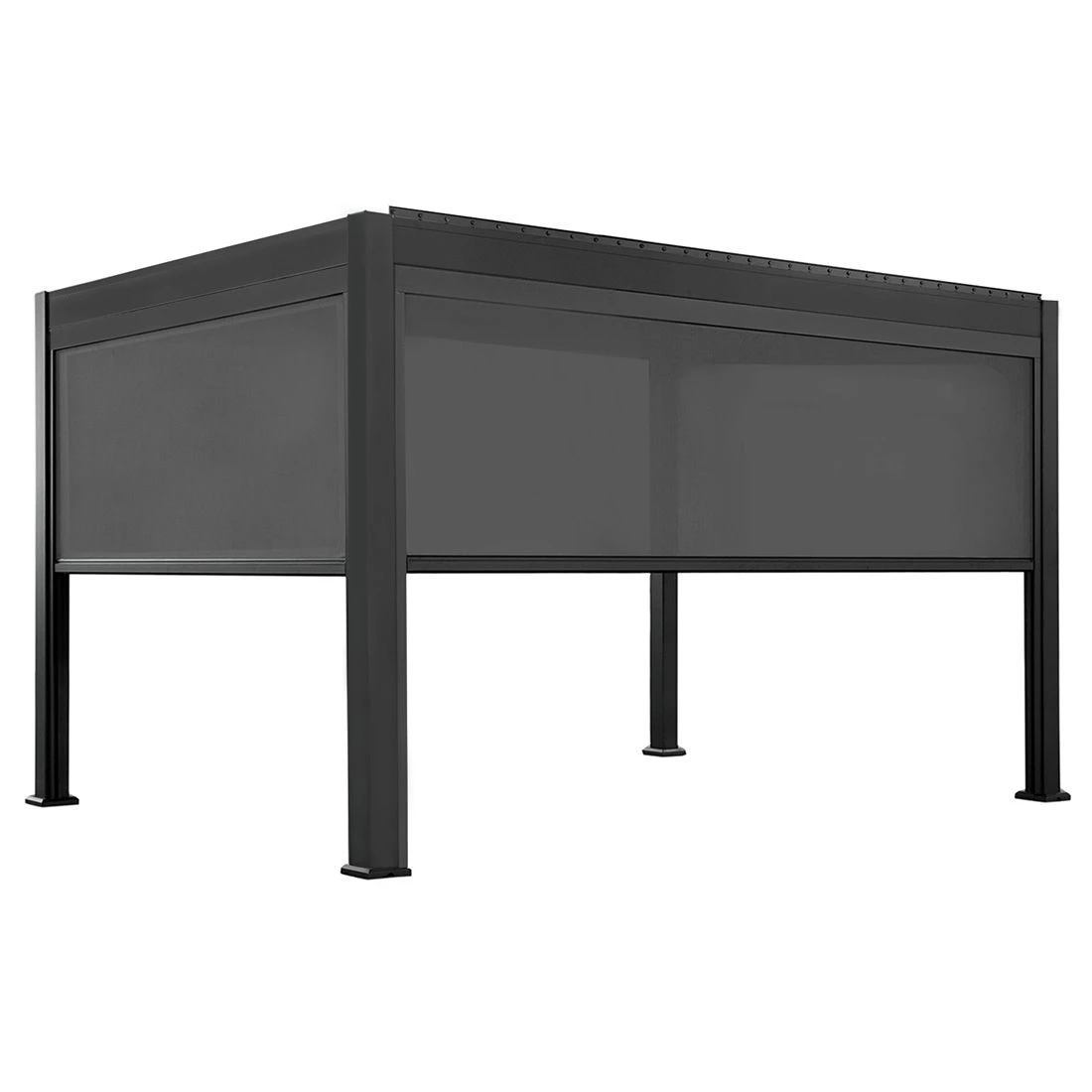 OUTLIV. Bio Santorini Gartenpergola 300x400cm Mit Seitenteile Aluminium Anthrazit 3 OUTLIV. Bio Santorini Gartenpergola 300x400cm Mit Seitenteile Aluminium Anthrazit – Bild 3