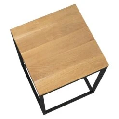 OUTLIV. Flora Beistelltisch 40x41x55cm Stahl/Wildeiche Schwarz/Wildeiche -Garten Paradies Verkauf outliv by detlef steves flora beistelltisch 40x41x55cm stahl wildeiche 1354158 3