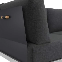 OUTLIV. Capri Loungebank Edelstahl/Polyester Schwarz -Garten Paradies Verkauf outliv capri loungebank edelstahl inkl kissen 9