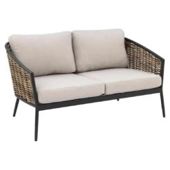 OUTLIV. Falun Loungeset 4-tlg. Aluminium/Rope Anthrazit/Mixed Brown/Ivory -Garten Paradies Verkauf outliv falun sofagruppe 4 tlg aluminium rope 1342762 9