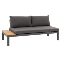 OUTLIV. Freddo Ecklounge 4-teilig Aluminium/Polster/Teak Dunkelgrau -Garten Paradies Verkauf outliv freddo loungeecke 4 teilig aluminium polster teak 1355027 6
