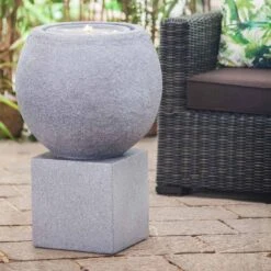 Heissner Ball LED Gartenbrunnen Polytstone Granit 5 Heissner Ball LED Gartenbrunnen Polytstone Granit -Garten Paradies Verkauf outliv gartenbrunnen ball led granit 1302579 3