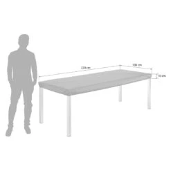 OUTLIV. Gartentisch Schutzhülle 220x100x10cm Schwarz -Garten Paradies Verkauf outliv gartentisch schutzhuelle 220x100x10cm 1488842 6