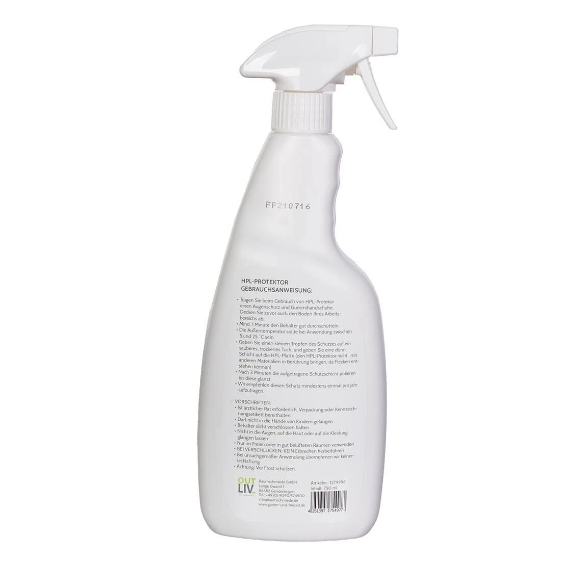 OUTLIV. HPL Protector 750ml 2 OUTLIV. HPL Protector 750ml – Bild 2
