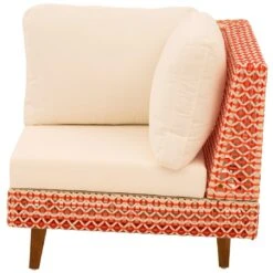 OUTLIV. Jamaika Eck-/Endmodul Aluminium/Geflecht Orange-Rot-Weiß/Weiß -Garten Paradies Verkauf outliv jamaika eckmodul aluminium geflecht orange rot weiss weiss 990916 3