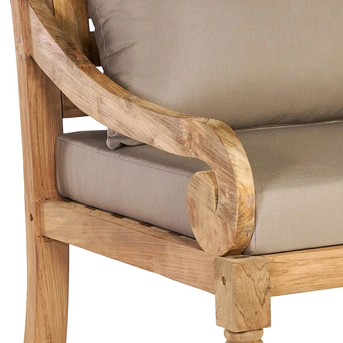 OUTLIV. Korfu Loungeset 4-tlg. Teak/Olefin Natur/Braun 7 OUTLIV. Korfu Loungeset 4-tlg. Teak/Olefin Natur/Braun – Bild 7