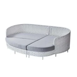 OUTLIV. Korsika Sonneninsel Geflecht Weiß/Grau -Garten Paradies Verkauf outliv korsika sonneninsel geflecht weiss grau 990982 3