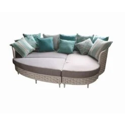 OUTLIV. Korsika Sonneninsel Geflecht Weiß/Grau -Garten Paradies Verkauf outliv korsika sonneninsel geflecht weiss grau 990982 5