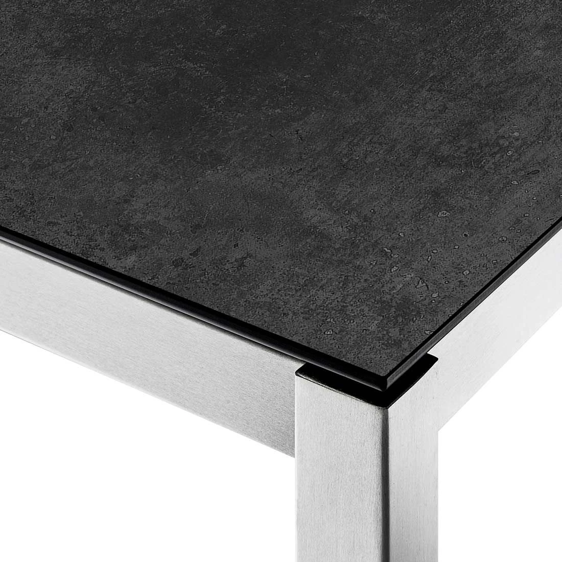 OUTLIV. Kreta Gartentisch 180x100cm Edelstahl/Keramik Silber/Concrete Coal 4 OUTLIV. Kreta Gartentisch 180x100cm Edelstahl/Keramik Silber/Concrete Coal – Bild 4