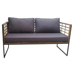 OUTLIV. Maui Loungeset 4-tlg. Stahl/Akazie/Polster Schwarz/Anthrazit -Garten Paradies Verkauf outliv maui loungegruppe 4 tlg stahl akazie polster 1418409 3