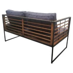 OUTLIV. Maui Loungeset 4-tlg. Stahl/Akazie/Polster Schwarz/Anthrazit -Garten Paradies Verkauf outliv maui loungegruppe 4 tlg stahl akazie polster 1418409 4