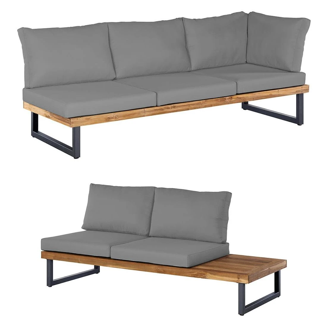 OUTLIV. Orleans Ecklounge Stahl/Suntex Anthrazit/Hellgrau 3 OUTLIV. Orleans Ecklounge Stahl/Suntex Anthrazit/Hellgrau – Bild 3