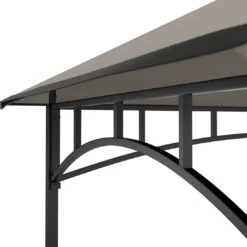 OUTLIV. Gartenpavillon 152x244cm Stahl/Stoff Schwarz/Grau -Garten Paradies Verkauf outliv pavillon 152x244cm stahl stoff 1396640 5