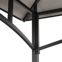 OUTLIV. Gartenpavillon 152x244cm Stahl/Stoff Schwarz/Grau -Garten Paradies Verkauf outliv pavillon 152x244cm stahl stoff 1396640 6