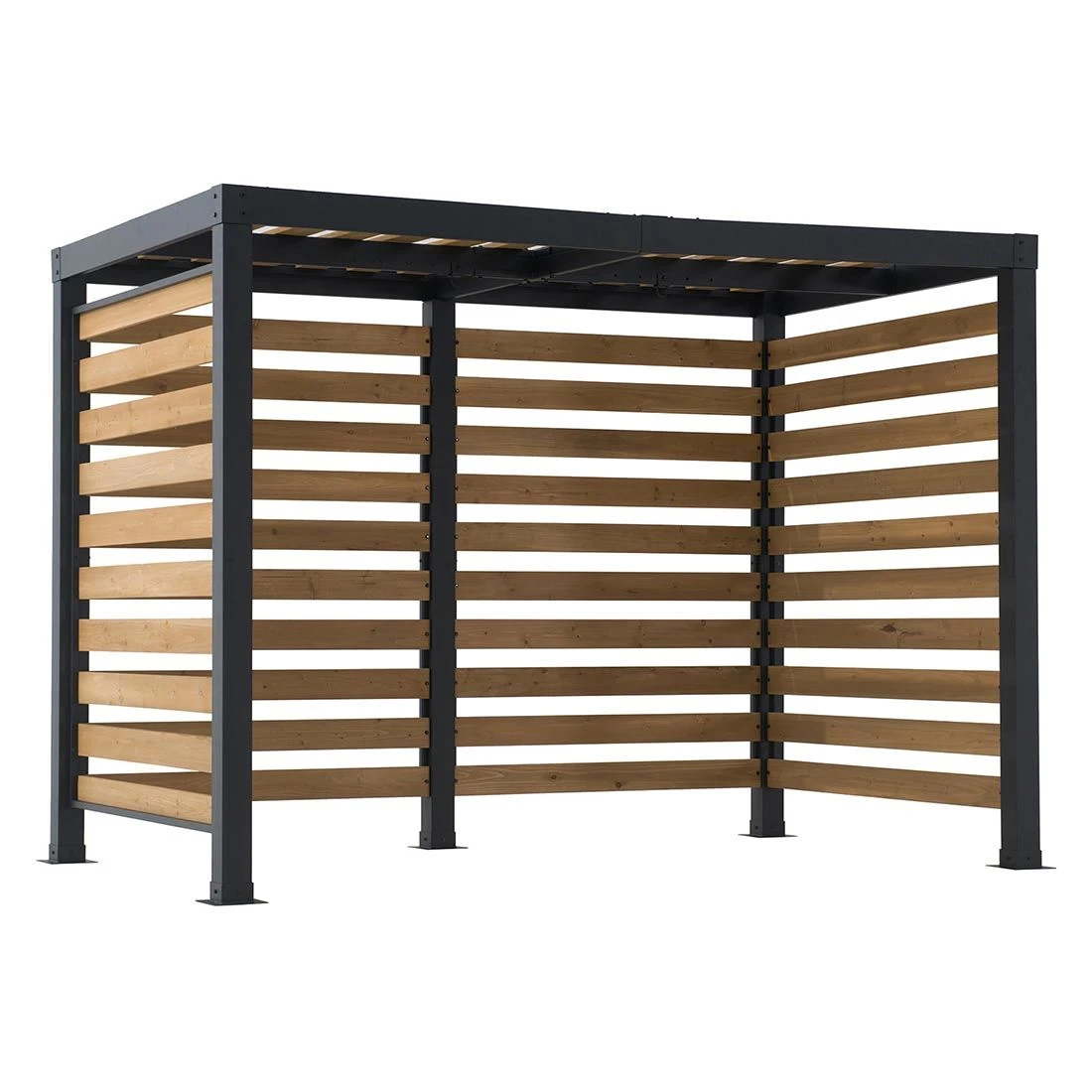 OUTLIV. Gartenpergola 313x191 Cm Zedernholz/Stahl Schwarz/Natur 1 OUTLIV. Gartenpergola 313x191 Cm Zedernholz/Stahl Schwarz/Natur