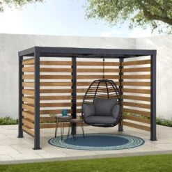 OUTLIV. Gartenpergola 313x191 Cm Zedernholz/Stahl Schwarz/Natur 14 OUTLIV. Gartenpergola 313x191 Cm Zedernholz/Stahl Schwarz/Natur -Garten Paradies Verkauf outliv pergola 313x191 cm zedernholz stahl 1422237 6