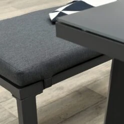 OUTLIV. Wellington Dininglounge 3-tlg. Aluminium/Polster Carbon Black/Reflex Black -Garten Paradies Verkauf outliv wellington loungeecke aluminium polster carbon black reflex black 1247403 8