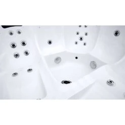 PLANET SPA Biskaya Domenico Whirlpool 216x216cm Dark Grey/Silber Marble -Garten Paradies Verkauf planet spa biskaya domenico whirlpool 216x216cm 1391646 3