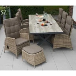 Ploß Nizza Loungehocker Geflecht/Polster Natur-Beige-Braun-Meliert/Savanna -Garten Paradies Verkauf ploss nizza loungehocker geflecht polster 1361220 6
