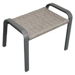 Ploß Tuvalu Hocker Aluminium/Geflecht Grau -Garten Paradies Verkauf ploss tuvalu hocker aluminium geflecht 1367457 9