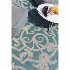 ROOLF Living Summer Quai Outdoorteppich 230x330cm Türkis -Garten Paradies Verkauf roolf living summer quai outdoorteppich 230x330cm 1405209 3