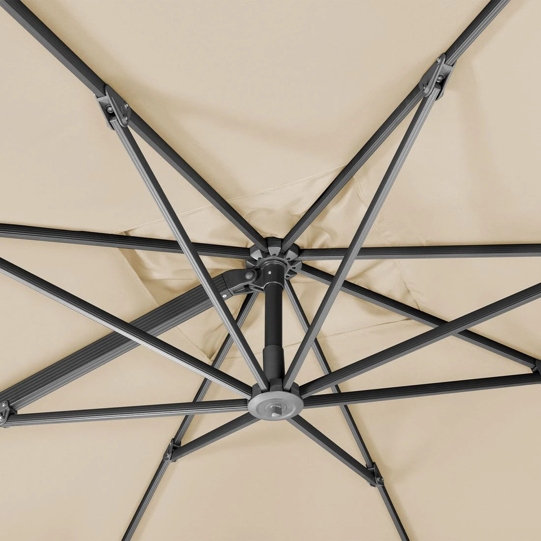 Schneider® Schneider Rhodos Smart Ampelschirm 300x300cm Natur 11 Schneider® Schneider Rhodos Smart Ampelschirm 300x300cm Natur – Bild 11