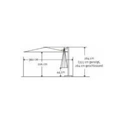 Schneider® Schneider Rhodos Twist-Woody Ampelschirm 300x300cm Anthrazit -Garten Paradies Verkauf schneider rhodos twist woody ampelschirm 300x300cm anthrazit 1098276 4