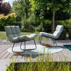 Schöner Wohnen Leska Schaukelstuhl Inkl. Hocker Aluminium/Sunbrella Schwarz/Salbei -Garten Paradies Verkauf schoener wohnen leska schaukelstuhl ink hocker aluminium sunbrella 1470527 8