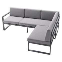 Sieger Adelaide Ecklounge Aluminium/Sunproof Eisengrau/Hellgrau