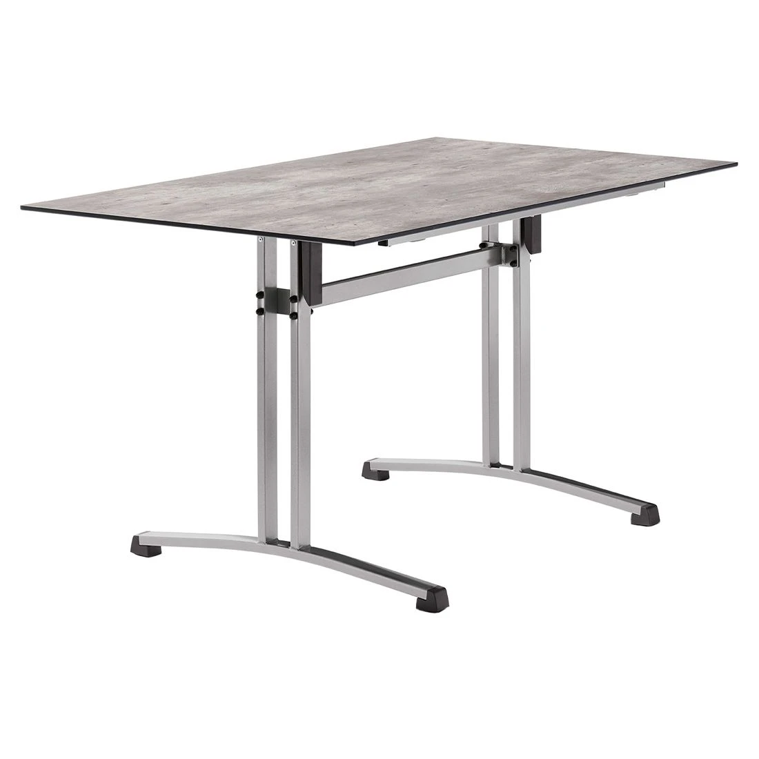 Sieger Klapptisch Stahl/Polytec® Graphit/Beton Hell 1 Sieger Klapptisch Stahl/Polytec® Graphit/Beton Hell