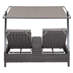Siena Garden Corido Daybed Inkl. Dach Aluminium/Gardino-Geflecht Matt Anthrazit/Charcoal Grey -Garten Paradies Verkauf siena garden corido daybed inkl dach aluminium gardinor geflecht 1437582 6