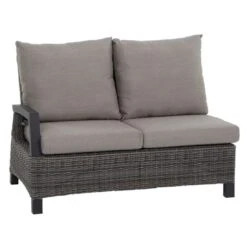 Siena Garden Corido Dininglounge 5-teilig Aluminium/Geflecht Anthrazit/Charcoal Grey -Garten Paradies Verkauf siena garden corido loungeecke 5 teilig aluminium geflecht 3