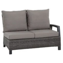 Siena Garden Corido Dininglounge 5-teilig Aluminium/Geflecht Anthrazit/Charcoal Grey -Garten Paradies Verkauf siena garden corido loungeecke 5 teilig aluminium geflecht 5