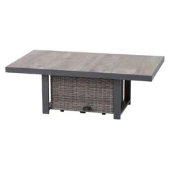 Siena Garden Corido Dininglounge 5-teilig Aluminium/Geflecht Anthrazit/Charcoal Grey -Garten Paradies Verkauf siena garden corido loungeecke 5 teilig aluminium geflecht 6